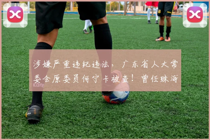 涉嫌严重违纪违法，广东省人大常委会原委员何宁卡被查！曾任珠海市市长、广东省发改委主任等职务